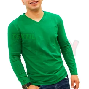 Polera de Hombre Cuello en V M/L