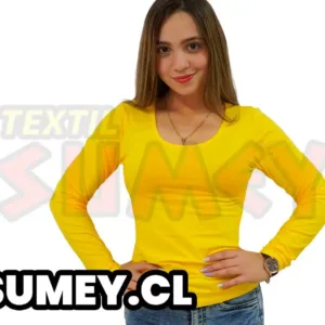 Polera Mujer Elasticada M/L
