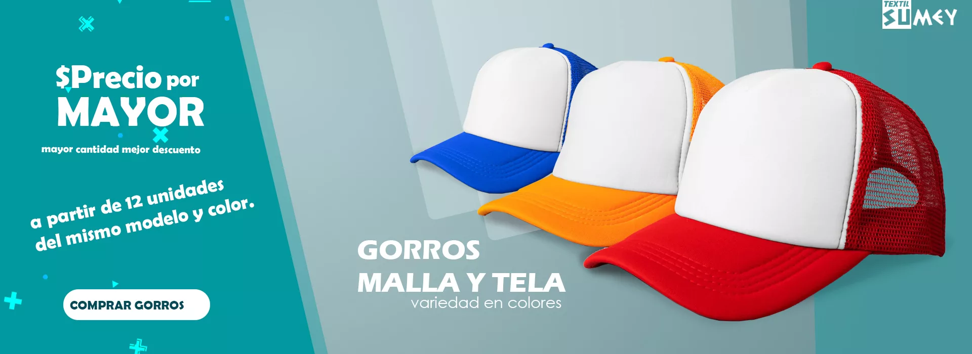 Variedad en Gorros Malla, Tela y Más