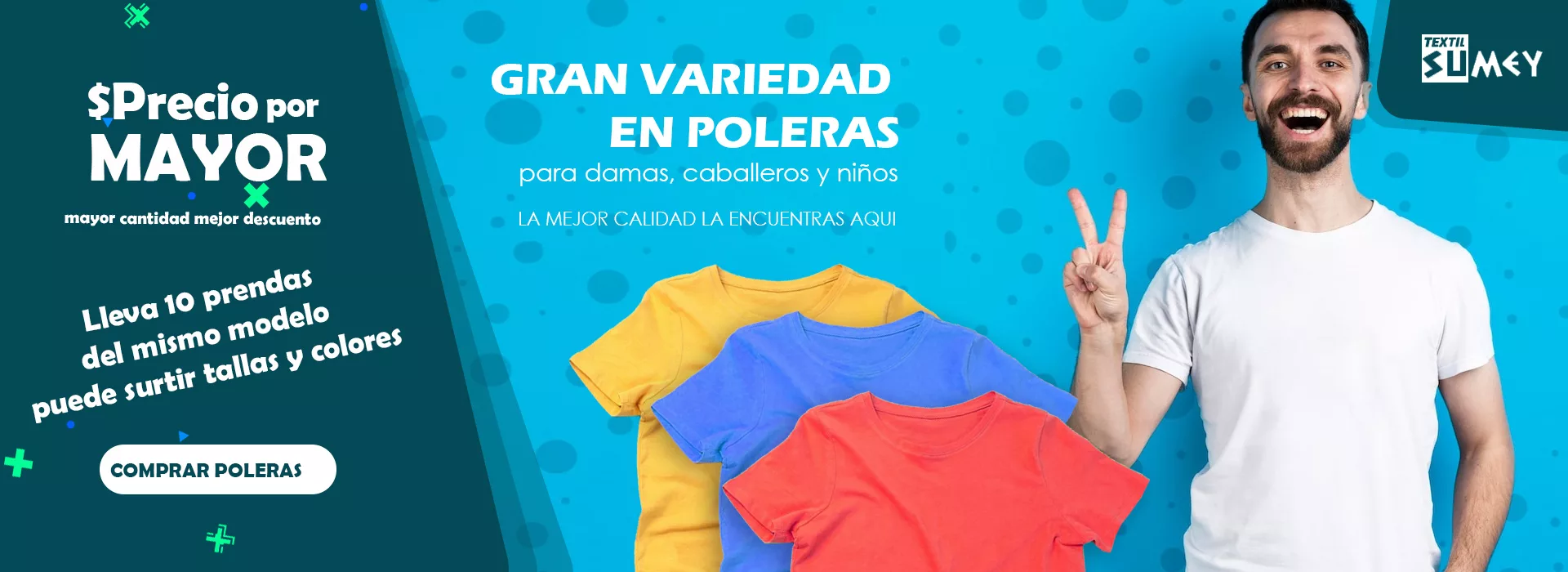 Poleras de Dama, caballero y niños para sublimar