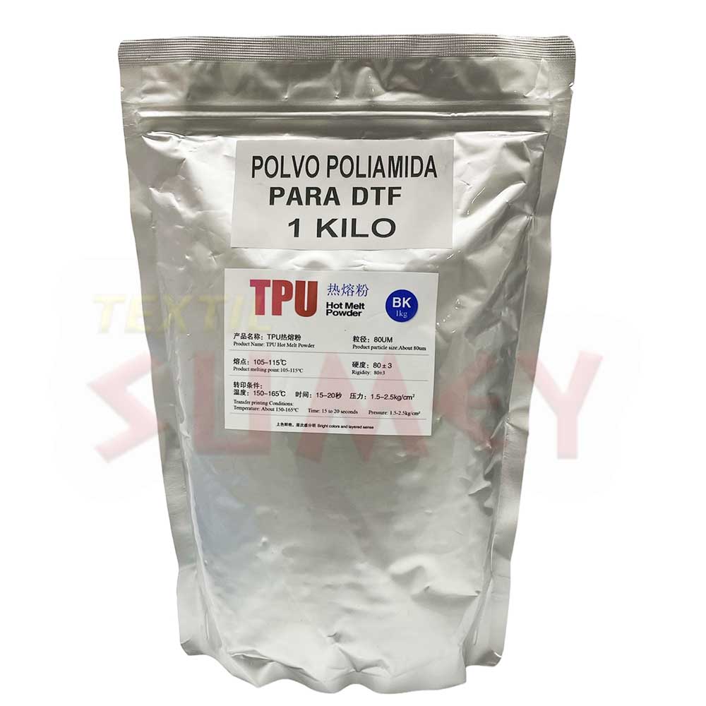 Poliamida Negro En Polvo Dtf -1 Kg