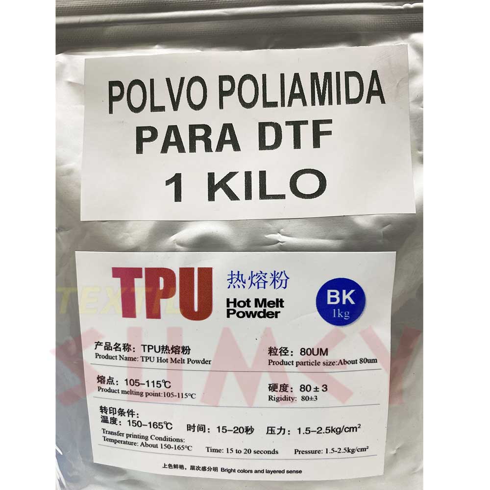 Poliamida Negro En Polvo Dtf -1 Kg - Imagen 2