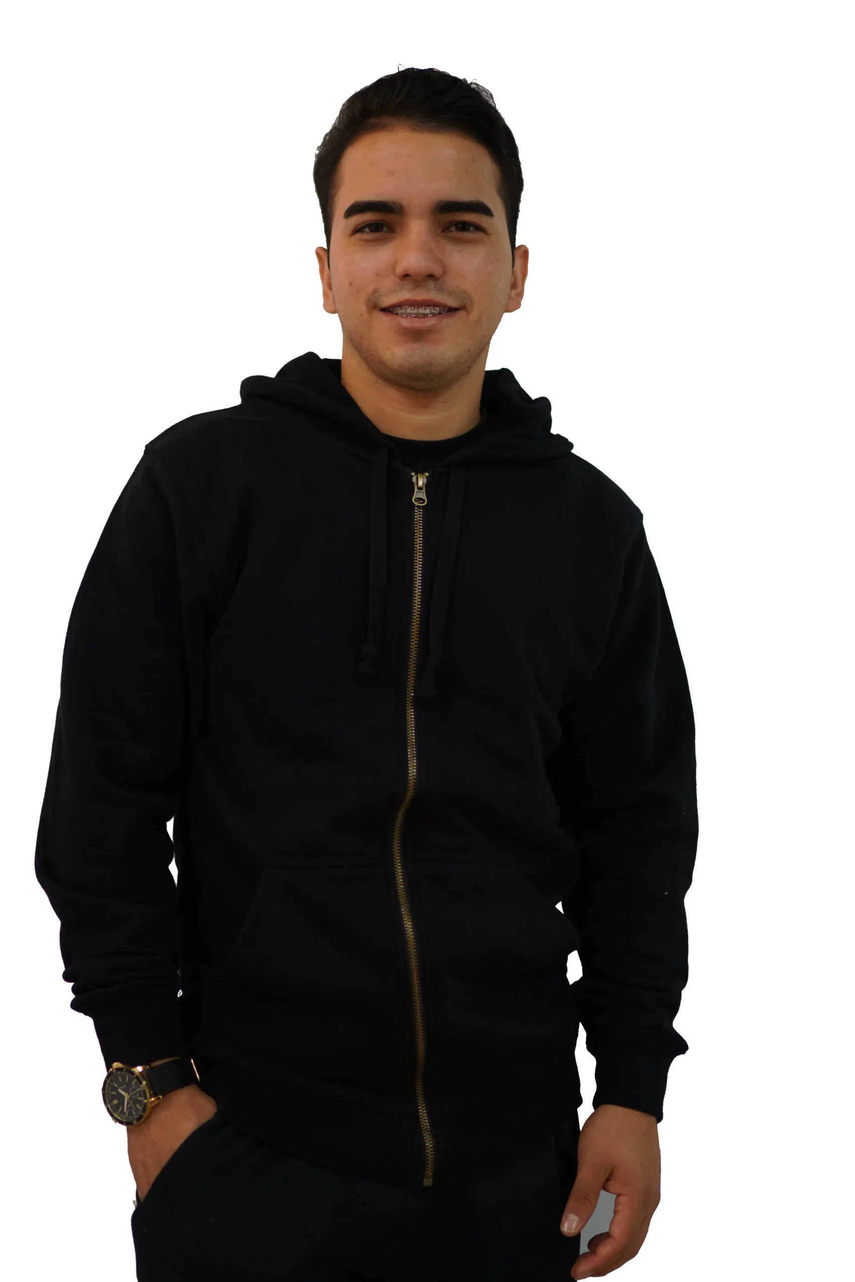 Polerón con Cierre para Hombre Capucha